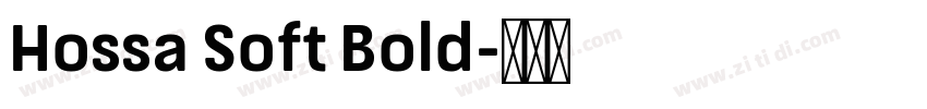 Hossa Soft Bold字体转换